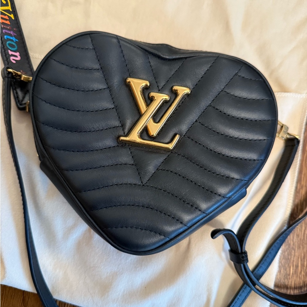 Louis Vuitton Black New Wave Heart Crossbody Bag purse
